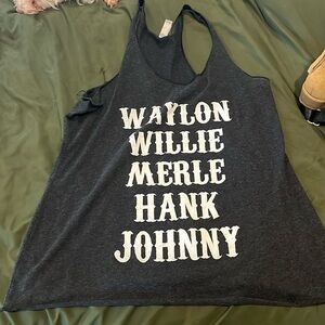 Willie Waylon Merle Hank Johnny tank